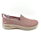 Skechers Go Walk Arch Fit Vividly Mauve Womens Size 9 Slip On Shoes