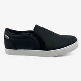 PUMA Tustin Fusion Slip On Black White Womens Spikeless Golf Shoes