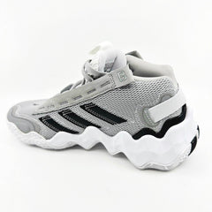 Adidas Exhibit B Mid Gray White Womens Size 8 Basketball Sneakers GY8983
