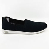 Skechers Arch Fit Plush Breeze Babe Black Womens Slip On Shoes