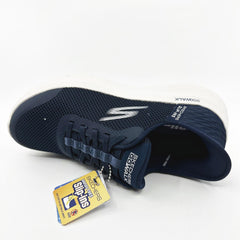 SKECHERS Go Walk Flex Grand Entry Navy White Womens Slip On Sneakers