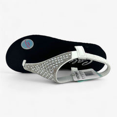 Skechers Meditation Rockstar White Womens Sandal Slingback