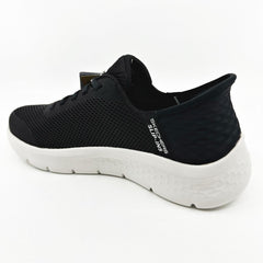 Skechers Go Walk Flex Grand Entry Black White Womens Athletic Sneaker