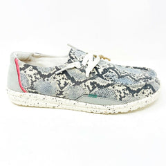 Hey Dude Womens Wendy Jungle Grey Slip On Comfort Lightweight Shoes