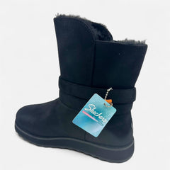 Skechers Keepsakes 2.0 Pikes Peak Black Womens Size 5 Scotchgard Shearling Style