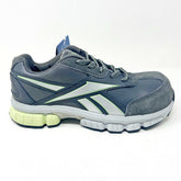 Reebok Work Turnover Grey Green Oxford Womens Wide Composite Toe Sneakers RB442