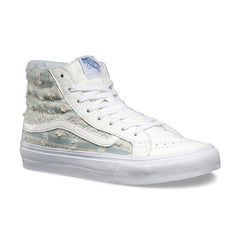 VANS Sk8 Hi Slim (Frayed Native) True White Tribal Womens Size 9.5 Casual Shoes