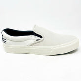 Vans Taka Hayashi Slip On 66 LX (Leather Nubuck) Marshmallow White Womens Shoes