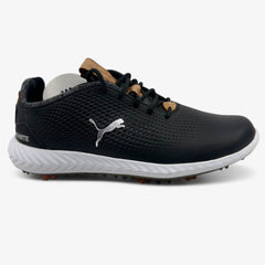 PUMA Ignite Pwradapt Black Kids Size 2 Waterproof Golf Shoes