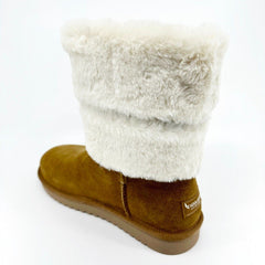 Koolaburra by UGG Dezi Short Chestnut Womens Size 8 Faux Fur Shearling Boots