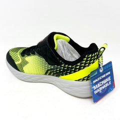 Skechers Boys Go Run 600 Baxtux Yellow Black Kids Size 12 Sneakers