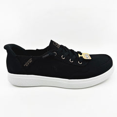 Skechers Bobs Skipper Keep It Sweet Black Womens Slip On Sneakers