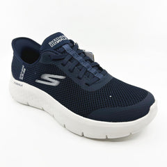 SKECHERS Go Walk Flex Grand Entry Navy White Womens Slip On Sneakers