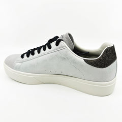 Skechers Eden LX Glimpse Of Glitter Light Gray Black Womens Athletic Sneakers