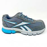 Reebok Work Ketia Grey Blue Oxford Womens Composite Toe Sneakers RB446