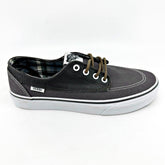 VANS Brigata (Leather Plaid) Asphalt Beluga Gray Womens Size 8 Casual Sneakers