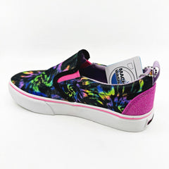 Skechers Marley Electric Tie Dye Black Multicolor Kids Girls Sneakers