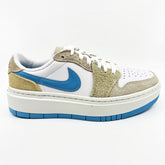 Jordan Air Jordan 1 Elevate Low SE White Baltic Blue Sanddrift Womens Athletic Sneaker