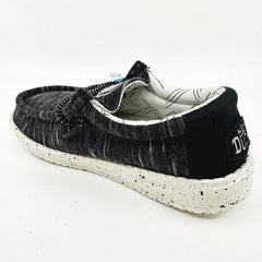 Hey Dude Wally Toddler Stretch Black Kids Youth Casual Shoes
