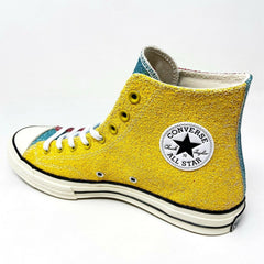 Converse x JW Anderson Chuck 70 Hi Glitter Barbados Cherry Red Womens 164694C