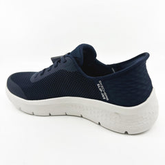 SKECHERS Go Walk Flex Grand Entry Navy White Womens Slip On Sneakers