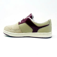 Creative Recreation Cesario Lo Khaki Pat Maroon Youth Kids Sneakers