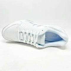 Asics Gel-Dedicate 5 White Silver Womens Tennis Court Shoes E757Y 0193
