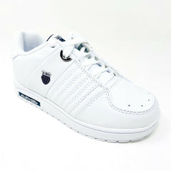 K-Swiss Wolert White Black Child Kids Casual Shoes Sneakers 51376102
