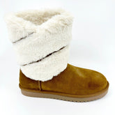 Koolaburra by UGG Dezi Short Chestnut Womens Size 8 Faux Fur Shearling Boots
