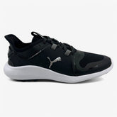 PUMA Ignite Fasten8 Black White Womens Waterproof Golf Shoes
