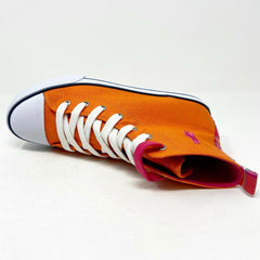 Polo Ralph Lauren Orange Harbour Hi Kids Casual Shoes 990016