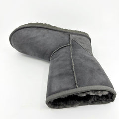 UGG Classic Short Grey Womens Size 6 Sheepskin Suede Boots