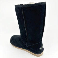 Koolaburra by UGG Victoria Tall Womens Black Faux Fur Shearling Suede Boots