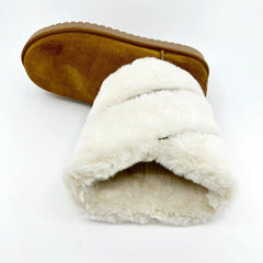 Koolaburra by UGG Dezi Short Chestnut Womens Size 8 Faux Fur Shearling Boots