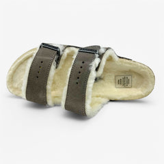 Birkenstock Arizona Shearling Stone Coin Womens Casual Soft Footbead Clog