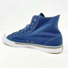 PF Flyers Center Hi Reiss Navy Blue White Womens Casual Shoes PM11CH2C