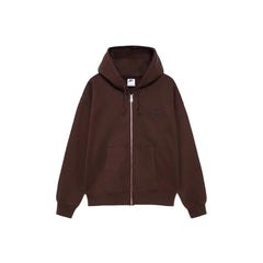Stussy x Nike Stone Washed Fleece Zip Hoodie (FW25) Dark Cinder