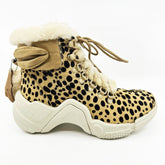 Mark Nason Neo Block Lillie Cheetah Womens Size 6.5 Shearling Sneaker Bootie