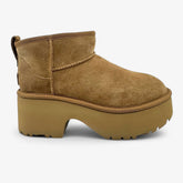 UGG Classic Ultra Mini New Heights Chestnut Womens Size 7 Boot Platform