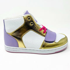 Creative Recreation Cesario White Lavender Pink Gold Kids Youth Size 3 Sneakers