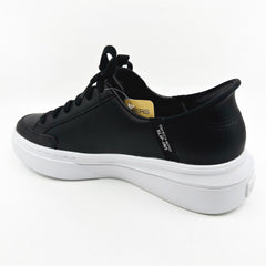 Skechers Cordova Classic New Reign Black White Womens Slip On Sneakers