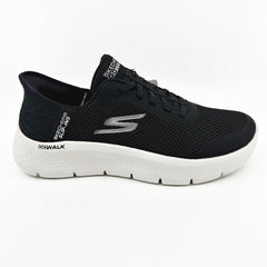 Skechers Go Walk Flex Grand Entry Black White Womens Athletic Sneaker