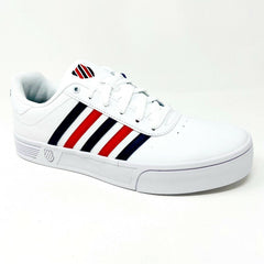 K-Swiss Court Lite Stripes White Corproate Womens Size 9.5 Sneakers 96149 113