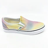 Vans Classic Slip On (Aura Shift) Multicolor True White Womens Size 6