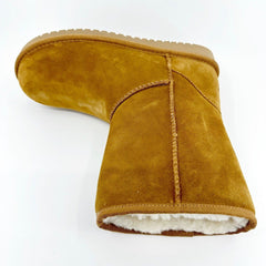Koolaburra by UGG Koola Short Chestnut Womens Faux Fur Shearling Suede Boots