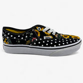 Vans Authentic Patch Sunflower Black Yellow Kids Girls Size 3 Athletic Sneaker