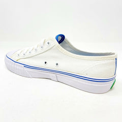 PF Flyer Center Lo Reiss White Blue Womens Retro Casual Sneakers PM12OL1F