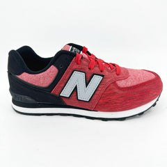 New Balance 574 Classics Sweatshirt Red Black Kids Running Sneakers KL574BEG
