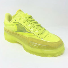 Reebok Club C Cardi B High VIS Green Clear Womens Lifestyle Sneakers H01010