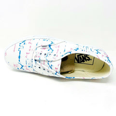 Vans Madewell Authentic Stained True White Tie Dye Womens Casual Shoes